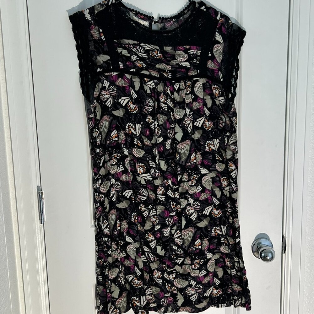 Maurices Butterfly Crochet Mini Dress
